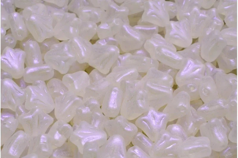 Lily Flower Bead - Matt Crystal AB 9mm, 20-pack Hilmas Pyssel