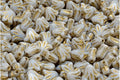 Lily Flower Bead - White / Gold 9mm, 20-pack Hilmas Pyssel