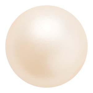 Preciosa Pearl Round - Maxima Creamrose 8 mm 1 sträng Preciosa