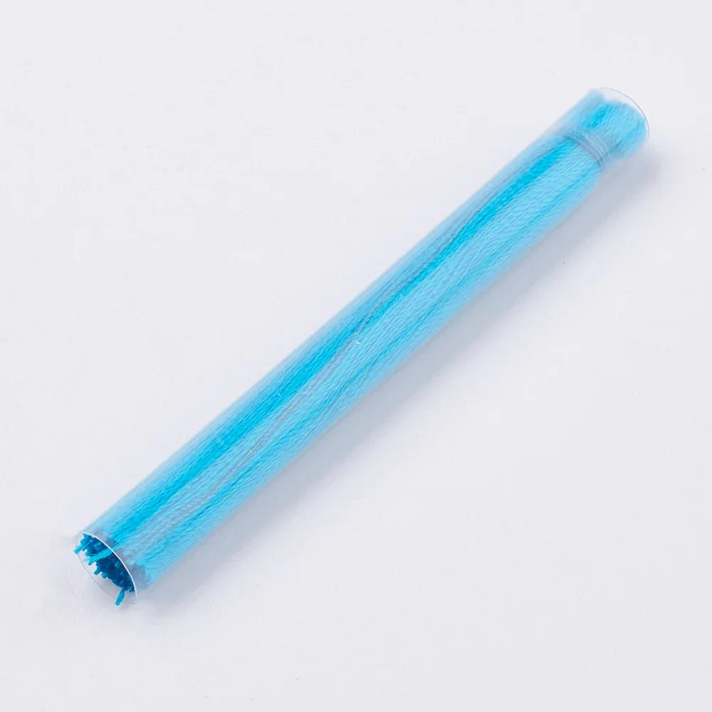 Hänge tassel polyester - Turkosblå 65mm 1 styck Hilmas Pyssel