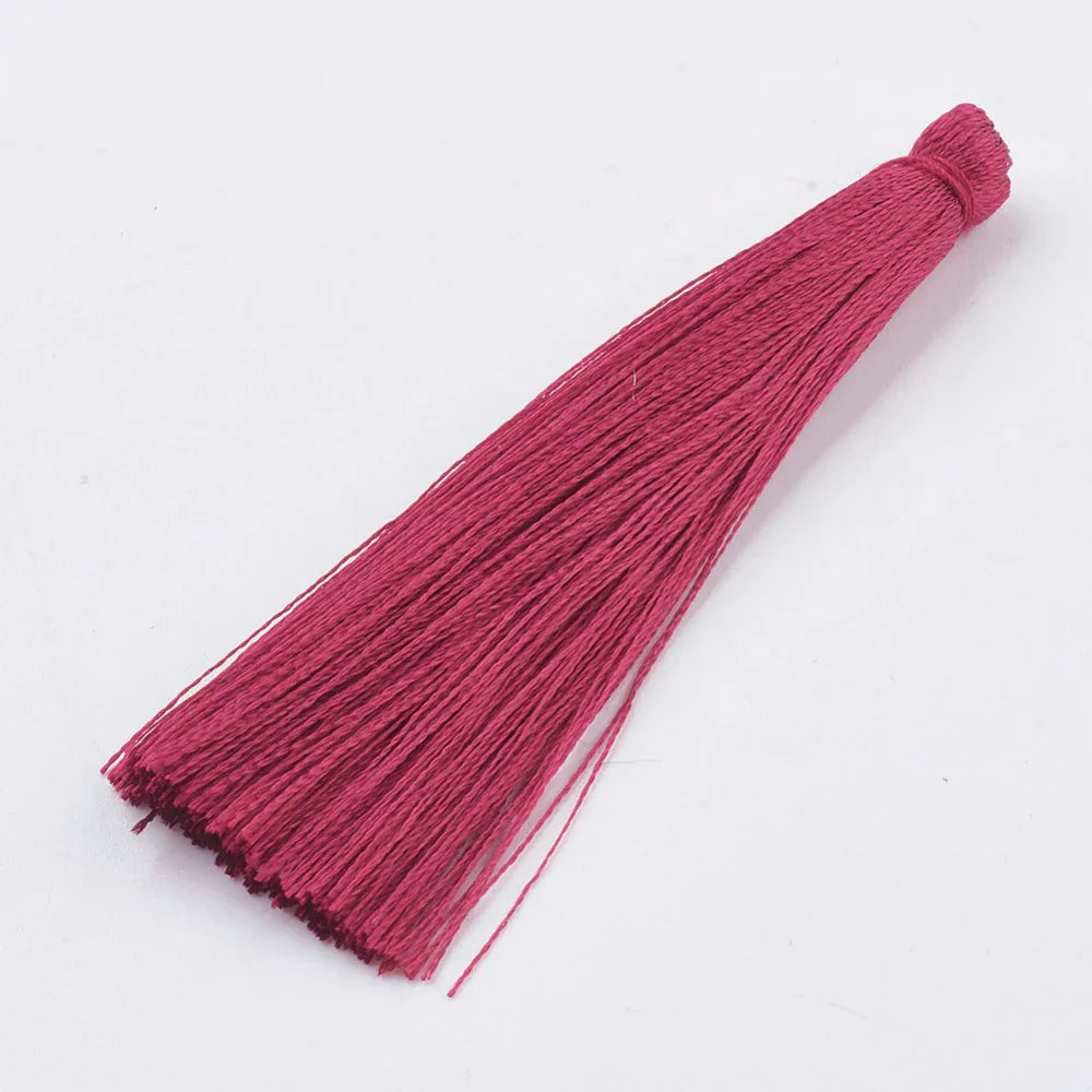 Hänge Tassel Polyester - Mörkröd 65mm 1 styck Hilmas Pyssel