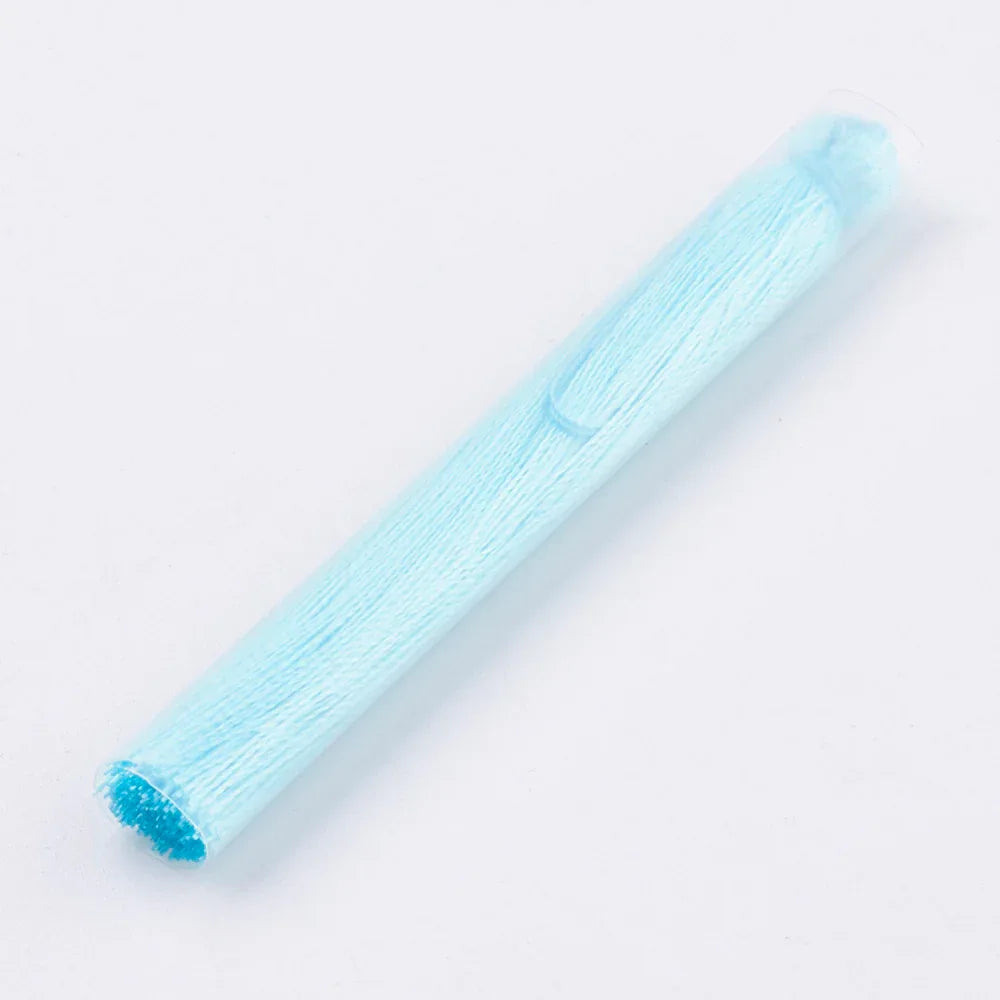 Hänge tassel polyester - Ljusturkos 65-74mm 1 styck Hilmas Pyssel