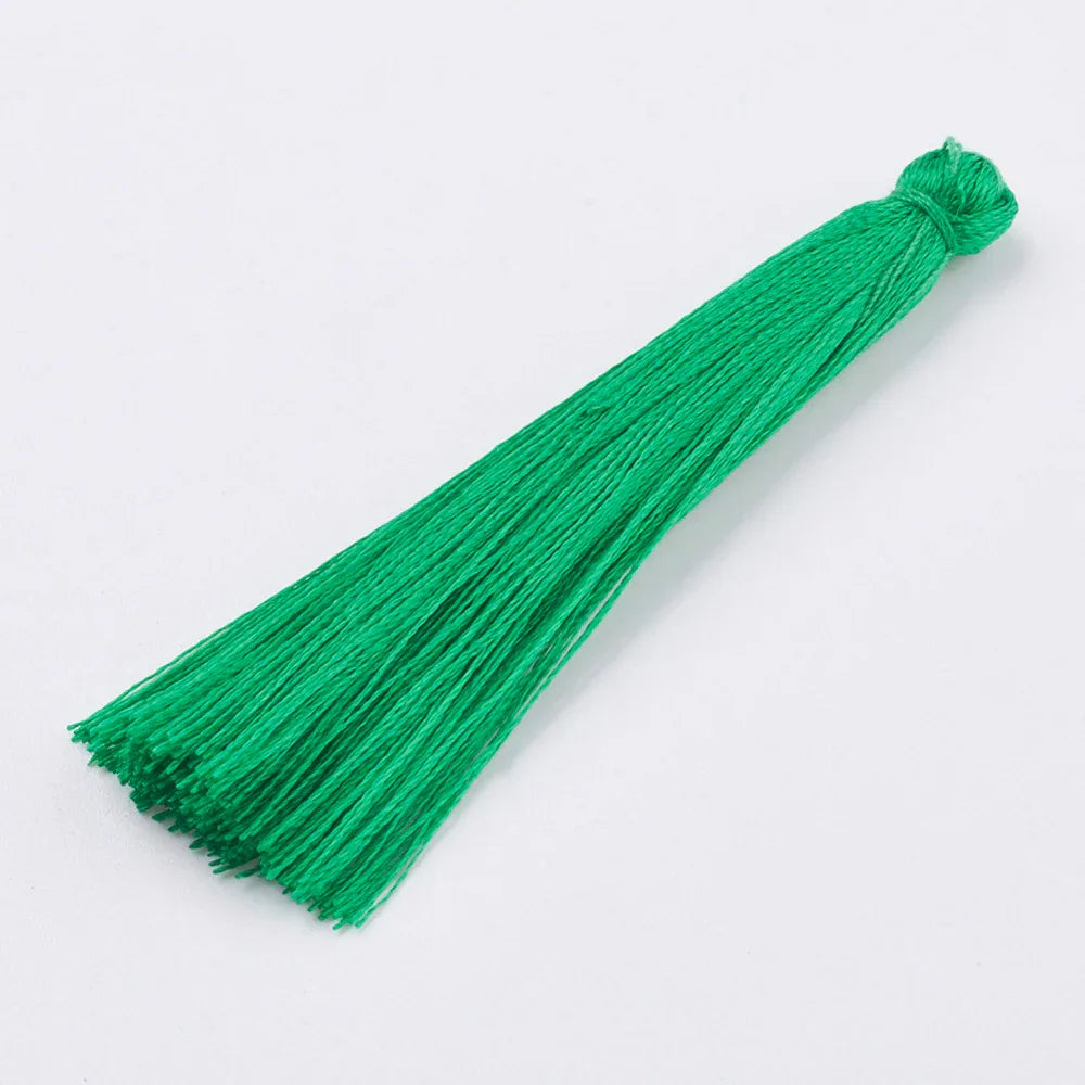 Hänge tassel polyester - Grön 65mm 1 styck Hilmas Pyssel