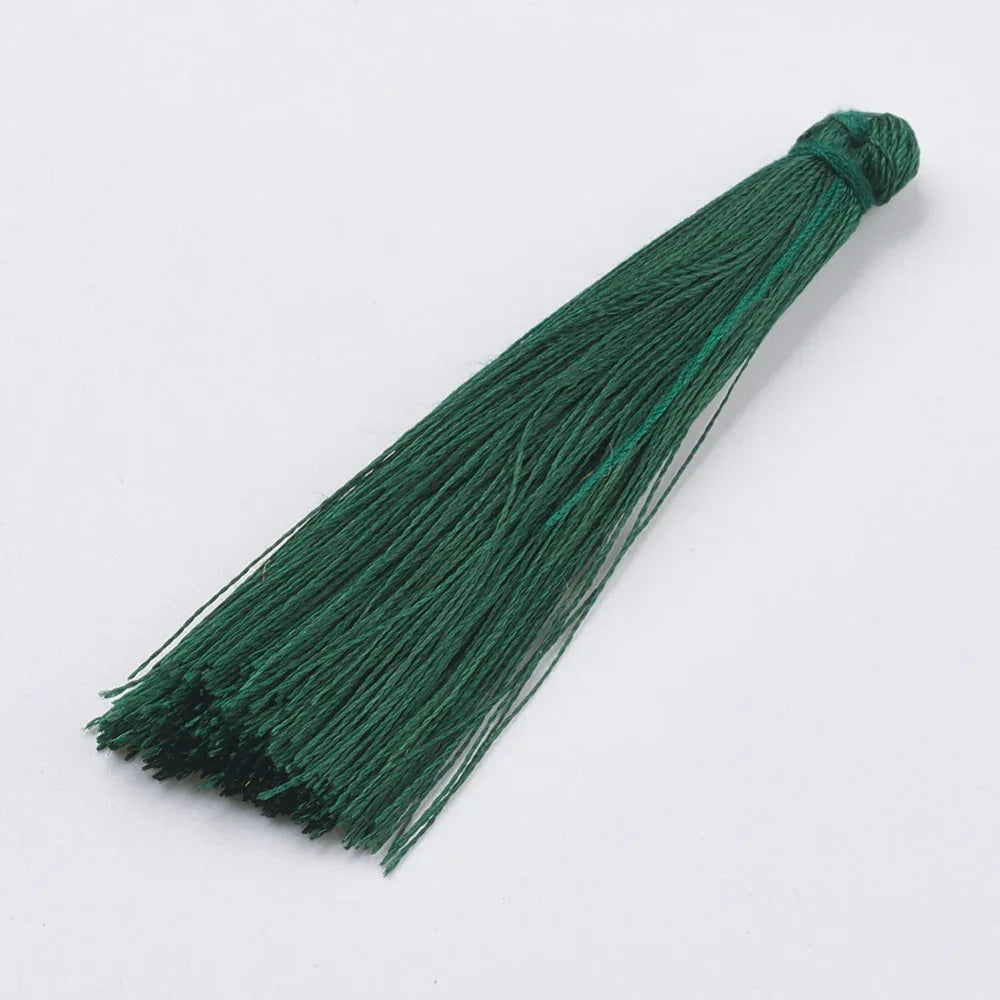 Hänge Tassel Polyester - Mörkgrön 65-74 mm 1 styck Hilmas Pyssel