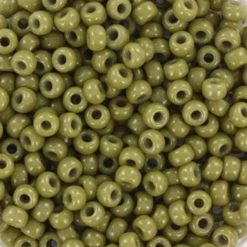 Miyuki seed beads - Duracoat Opaque Cactus 8/0 (10 gram) Miyuki