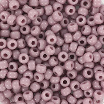 Miyuki Seed Beads - Opaque Mauve 8/0, 10 gram Miyuki