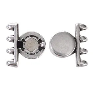 Cymbal Element - Ateni IV Antique Silver Plated lås 1 styck Beadsmith
