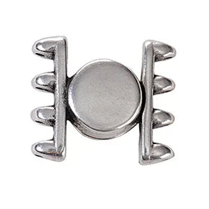 Cymbal Element - Ateni IV Antique Silver Plated lås 1 styck Beadsmith