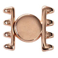 Cymbal Element - Ateni IV Rose Gold Plated Lås 1 Styck Beadsmith