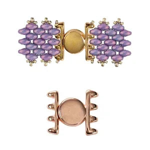 Cymbal Element - Ateni IV Rose Gold Plated Lås 1 Styck Beadsmith