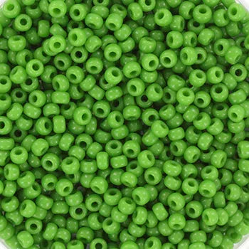 Miyuki Seed Beads - Opaque Green 11/0, 10 Gram Miyuki