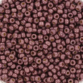 Miyuki Seed Beads - Duracoat Galvanized Matte Eggplant 11/0, 10 gram Miyuki