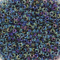 Miyuki Seed Beads - Noir Lined Crystal AB 11/0, 10 Gram Miyuki