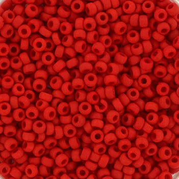 Miyuki Seed Beads - Metallic Matte Brick Red 11/0, 10 gram Miyuki