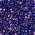 Miyuki seed beads - Purple Blues Mix 11/0 Miyuki