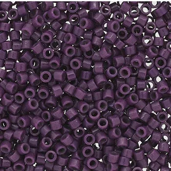 Miyuki Delica - Duracoat Opaque Dyed Medium Purple 11/0, 5 Gram Miyuki