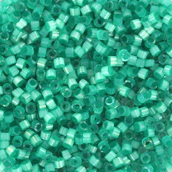 Miyuki Delica - Silk Satin Dyed Aqua Green 11/0, 5 Gram Miyuki