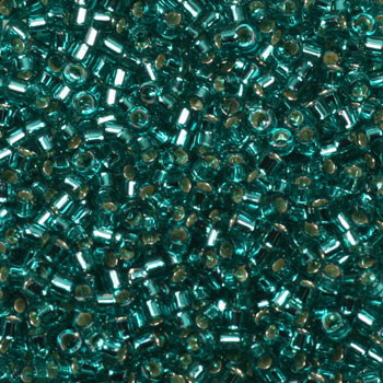 Miyuki Delica - Silverlined Caribbean Teal 11/0, 5 gram Miyuki