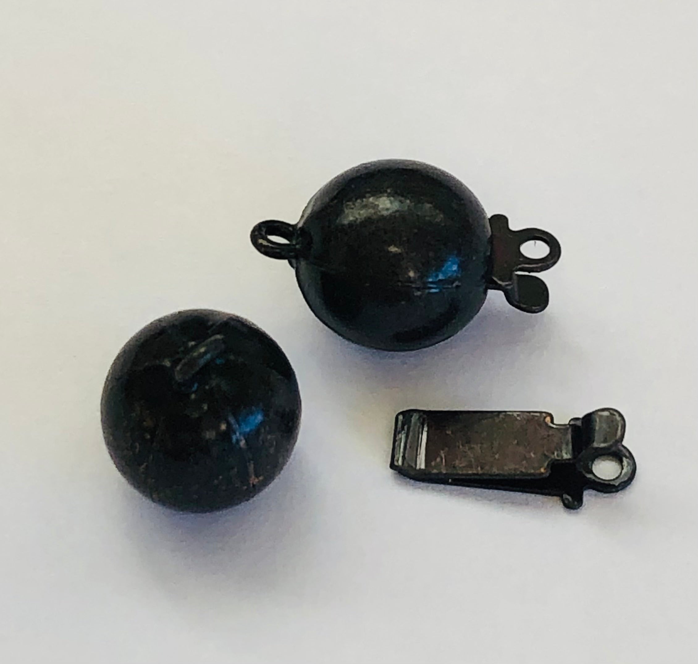 Claspgarten Instickslås - Rund Svartfärgad 8mm 1 styck Claspgarten