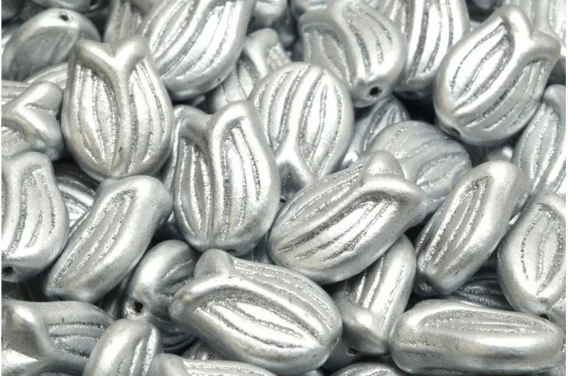 Tulip Bead - Aluminium Silver 16x11mm, 6-pack Hilmas Pyssel