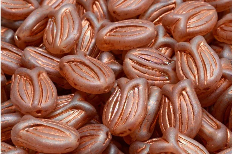 Tulip Bead - Crystal Copper 16x11mm, 6-pack Hilmas Pyssel