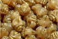 Murex Shell Beads - Opaque Light Caramel with Gold 15x12mm, 6-pack Hilmas Pyssel