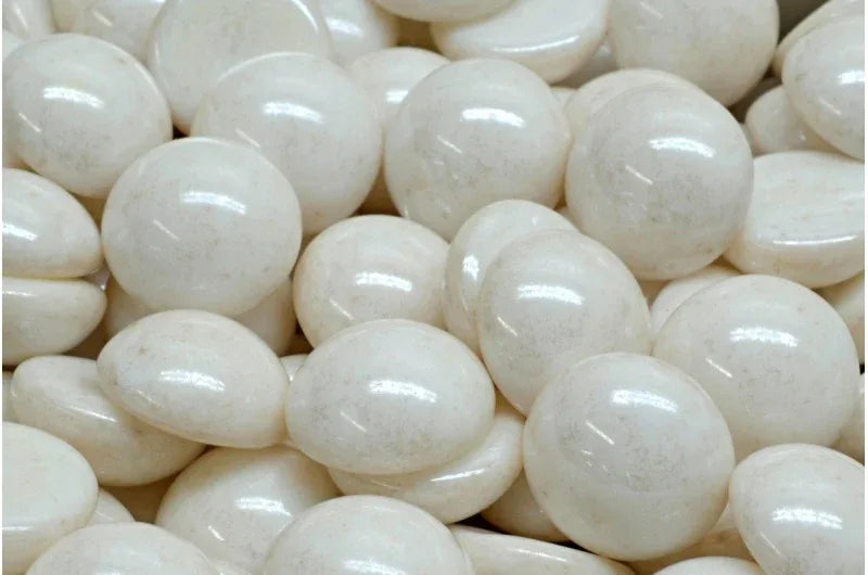 Cabochon - Alabaster Shimmer 14mm, 6-pack Hilmas Pyssel