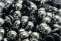 Cabochon - Jet chrome 14mm, 6-pack Hilmas Pyssel