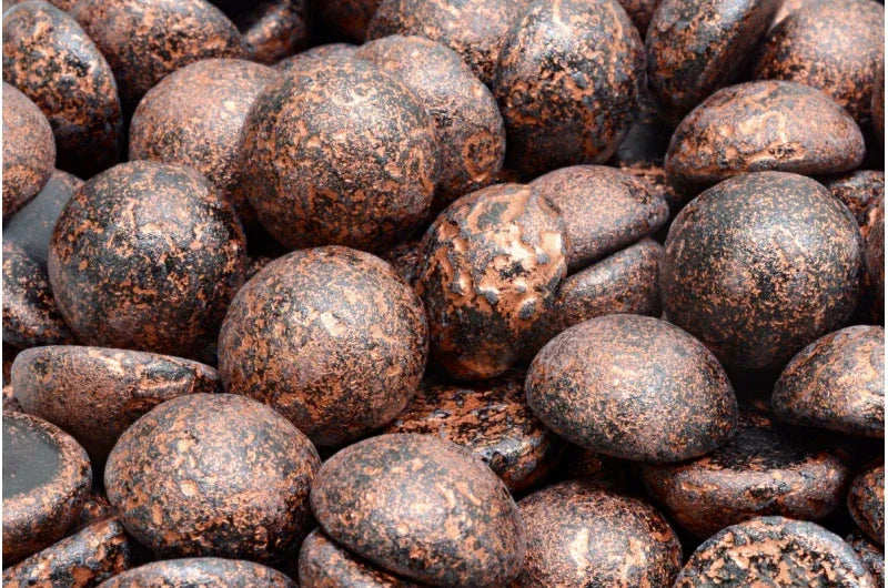 Cabochon - Jet Etch Copper 14mm, 6-pack Hilmas Pyssel