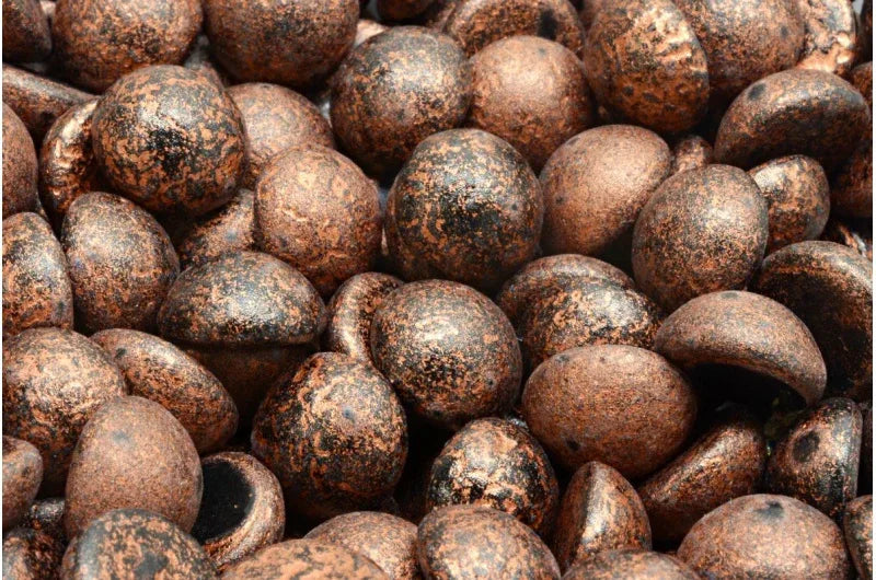 Cabochon - Jet Etch Copper 12mm, 6-pack Hilmas Pyssel