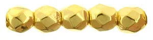 Tjeckiska Firepolish - 24K Guldpläterade 2,5mm - 50-pack Hilmas Pyssel