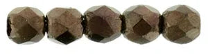 Tjeckiska Firepolish - Dark Bronze 2,5mm 50-pack Hilmas Pyssel