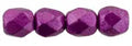 Tjeckiska Firepolish - Sueded Gold Fuchsia Red 2,5mm 50-pack Hilmas Pyssel