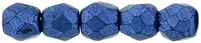 Tjeckiska Firepolish - Saturated Metallic Navy Peony 2,5mm, 50-pack Hilmas Pyssel