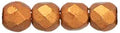 Tjeckiska Firepolish - Saturated Metallic Russet Orange 2,5mm 50-pack Hilmas Pyssel