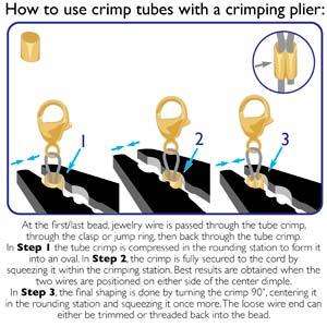 Basic Elements - Crimp tube 2 mm, Silver plated, 100-pack Beadsmith