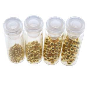 Basic Elements - Crimp bead assortment, Gold plated, 600- pack Beadsmith