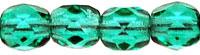 Tjeckiska Firepolish - Emerald (50720) 4 mm, 50-pack Hilmas Pyssel
