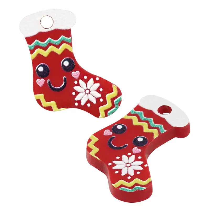 Hänge Plexi/Akryl - Julstrumpa 15x17mm 1 styck Hilmas Pyssel