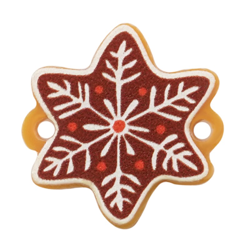 Connector Plexi/Akryl - Pepparkaka Stjärna 19mm 1 styck Hilmas Pyssel