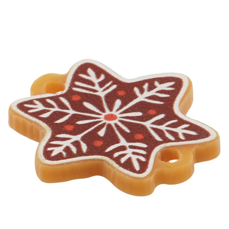 Connector Plexi/Akryl - Pepparkaka Stjärna 19mm 1 styck Hilmas Pyssel