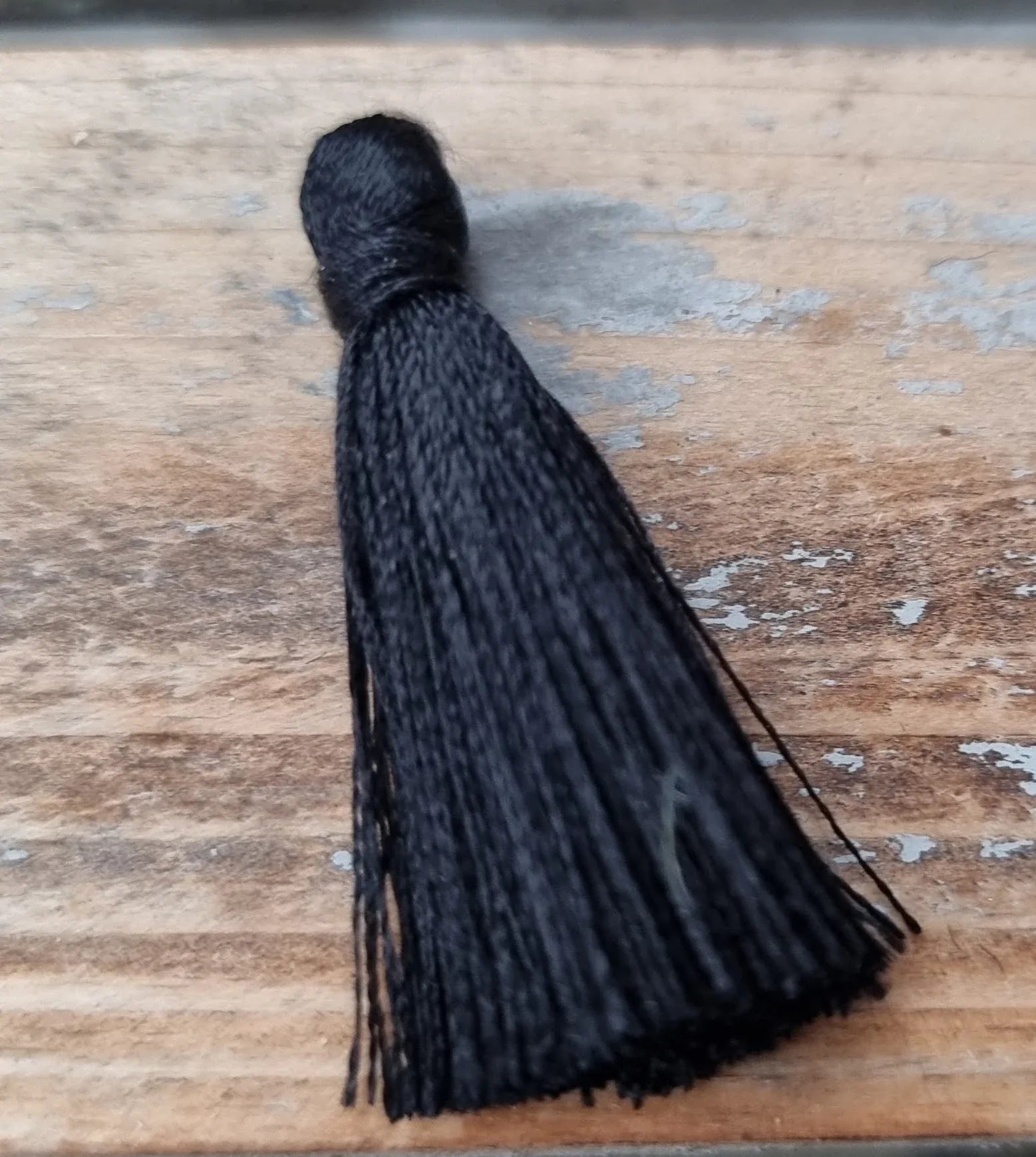 Hänge Tassel Polyester - Svart 35mm 1 styck Hilmas Pyssel