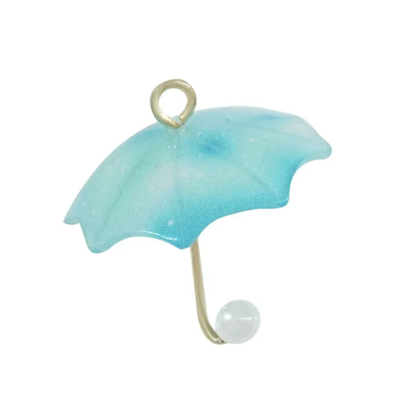 Hänge Akryl - Paraply vit/blå 1 styck Grekisk Metall