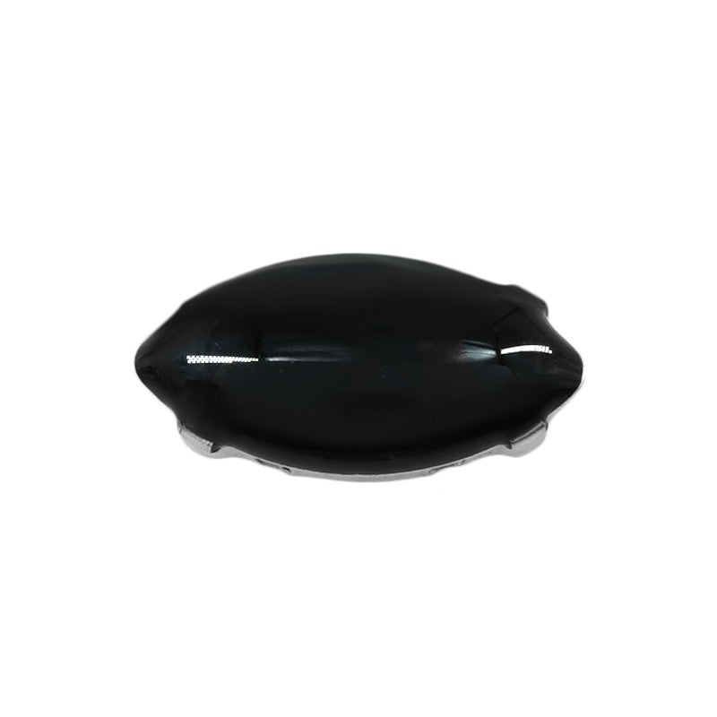 Slider 2-hål - Navette Svart 7x15mm 2-pack Grekisk Metall