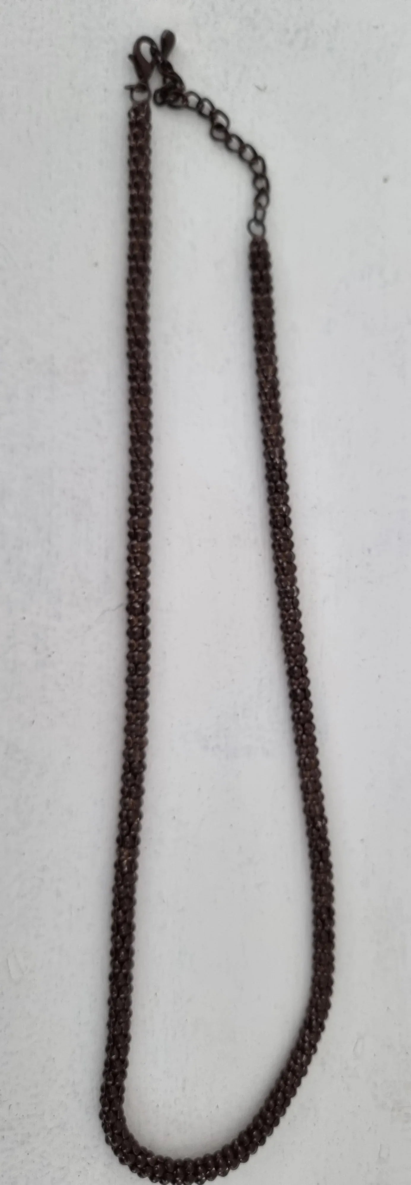 Tjockare Kedja Halsband - Brun 6mm 1 styck Grekisk Metall