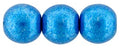 Tjeckiska Druks - Saturated Metallic Blooming Nebulas Blue 8 mm, 25-pack Hilmas Pyssel