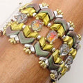 Mönster - Chevron Bracket Armband Beadsmith