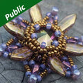Mönster - Starburst Pendant Matubo