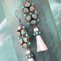 Mönster - Fairy Wing Örhängen Beadsmith