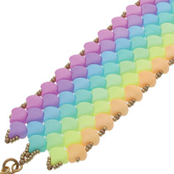 Mönster - Bondeli Ginko Rainbow armband Beadsmith